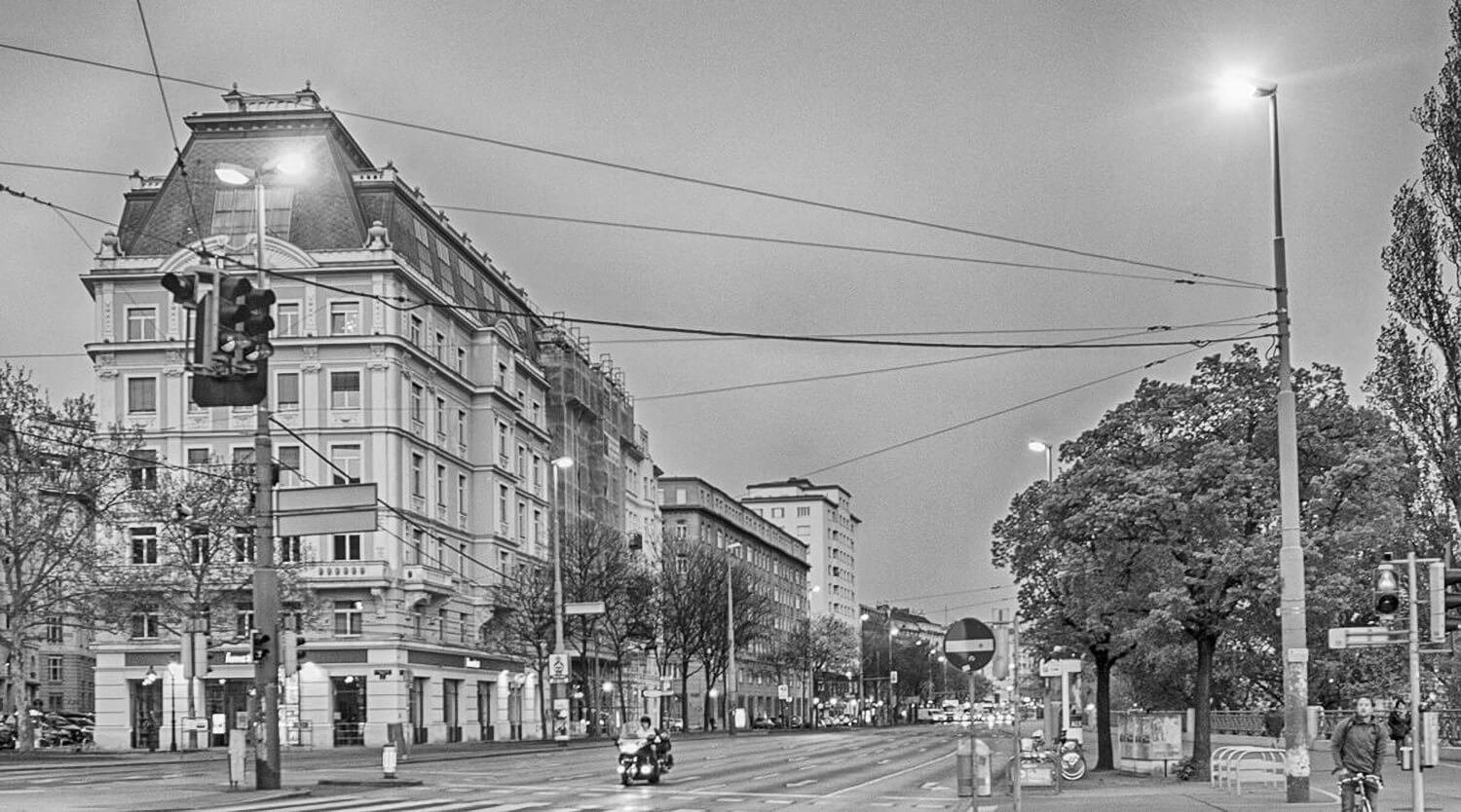 Straßenansicht Wien 