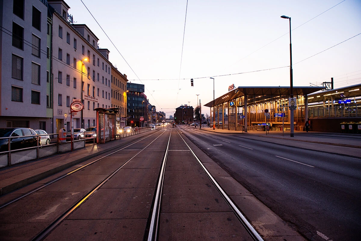 Straßenansicht Wien 