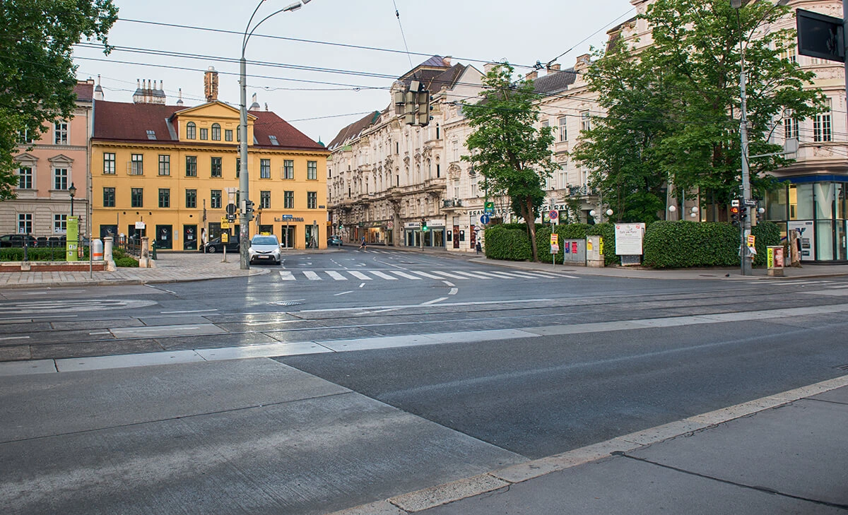Straßenansicht Wien 