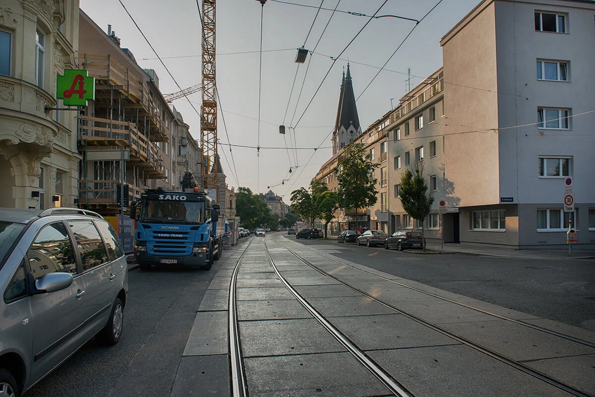 Straßenansicht Wien 
