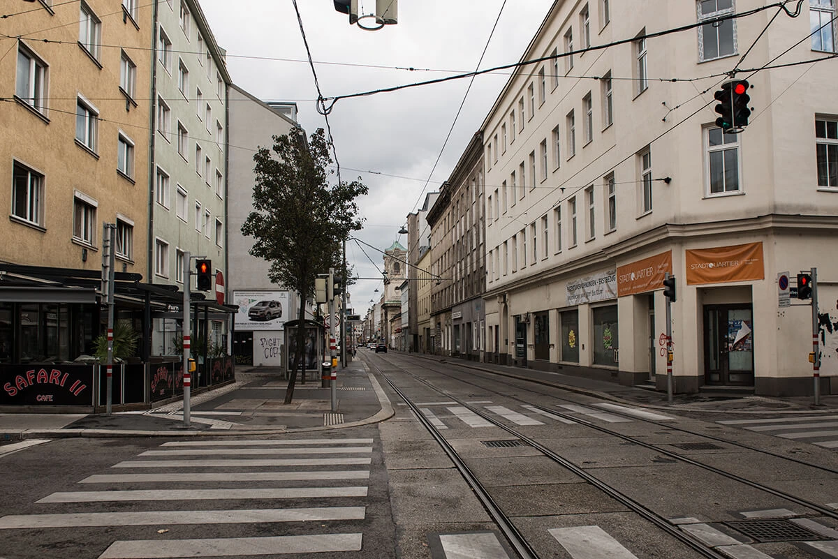 Straßenansicht Wien 