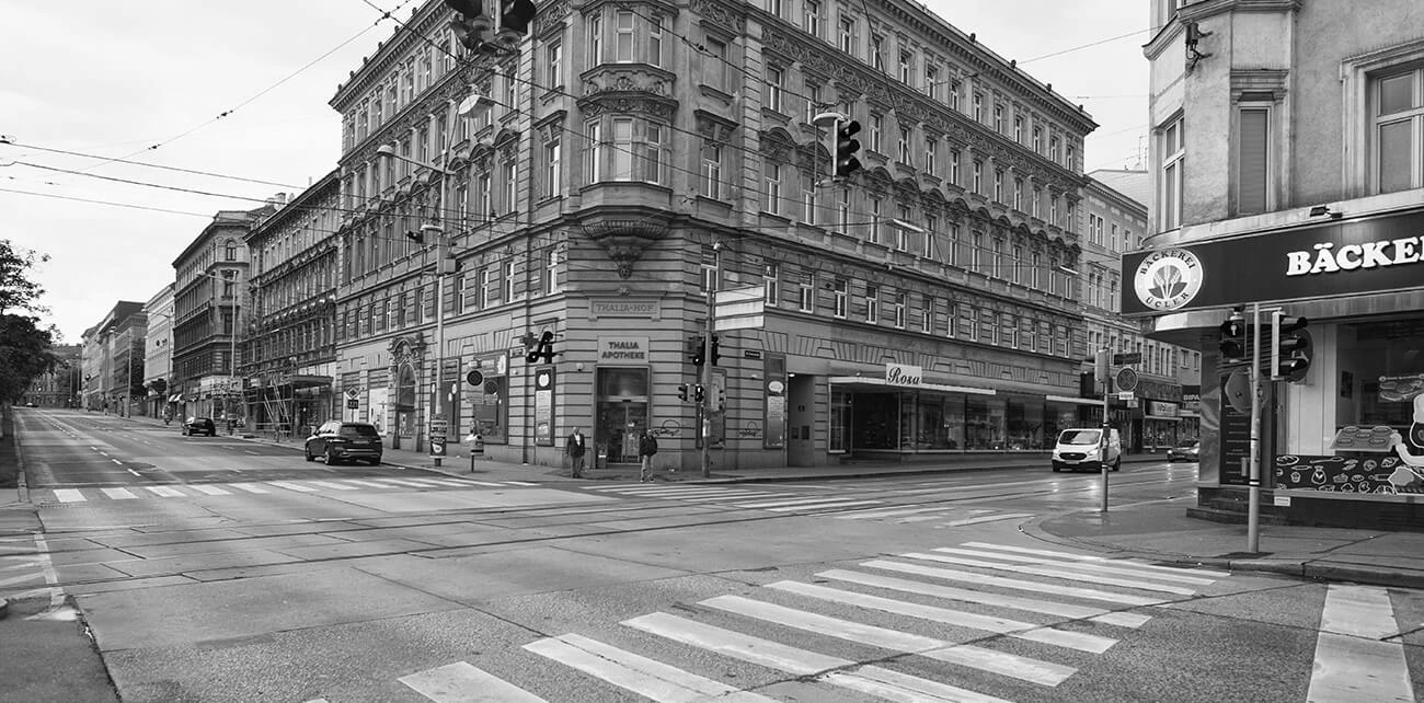 Straßenansicht Wien 
