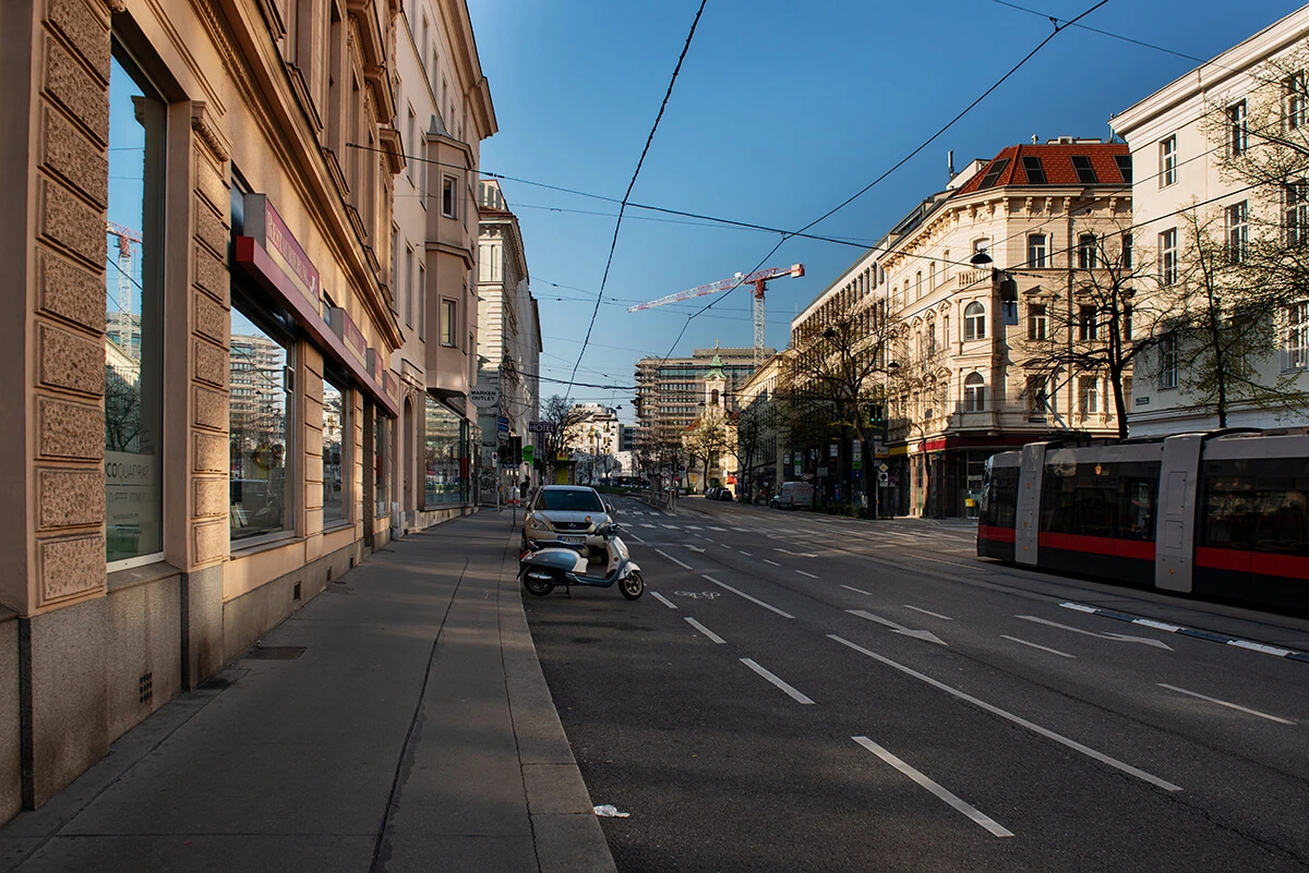 Straßenansicht Wien 