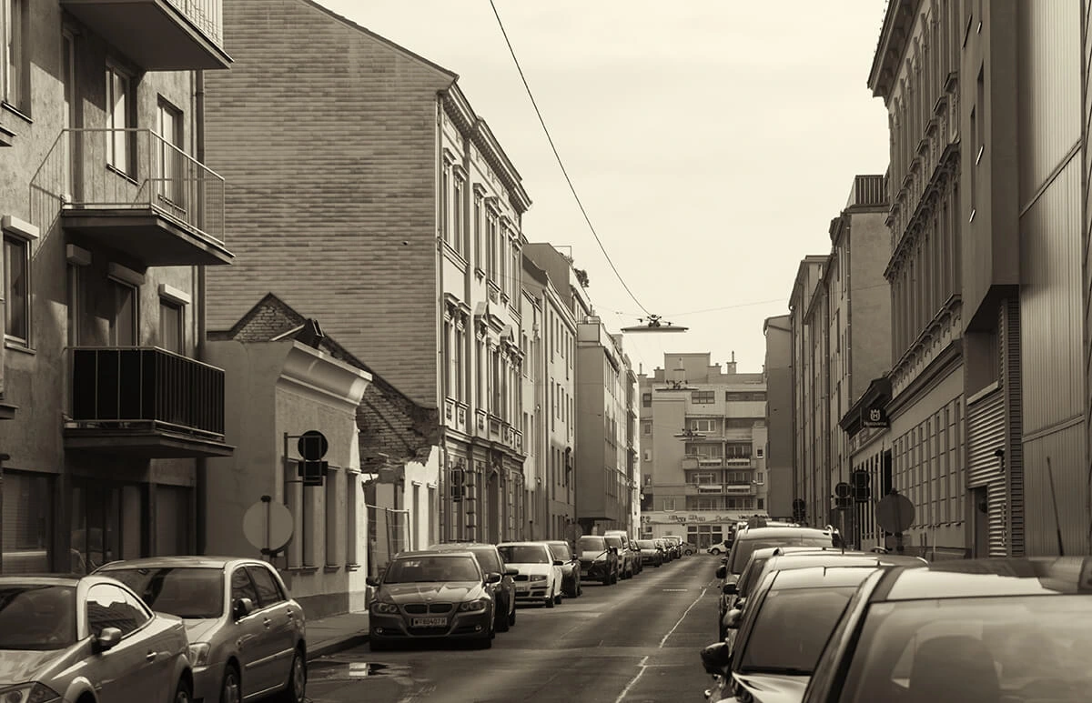 Straßenansicht Wien 