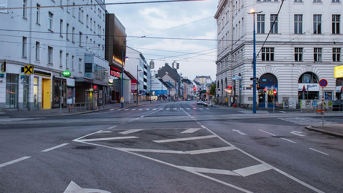 Straßenansicht Wien 