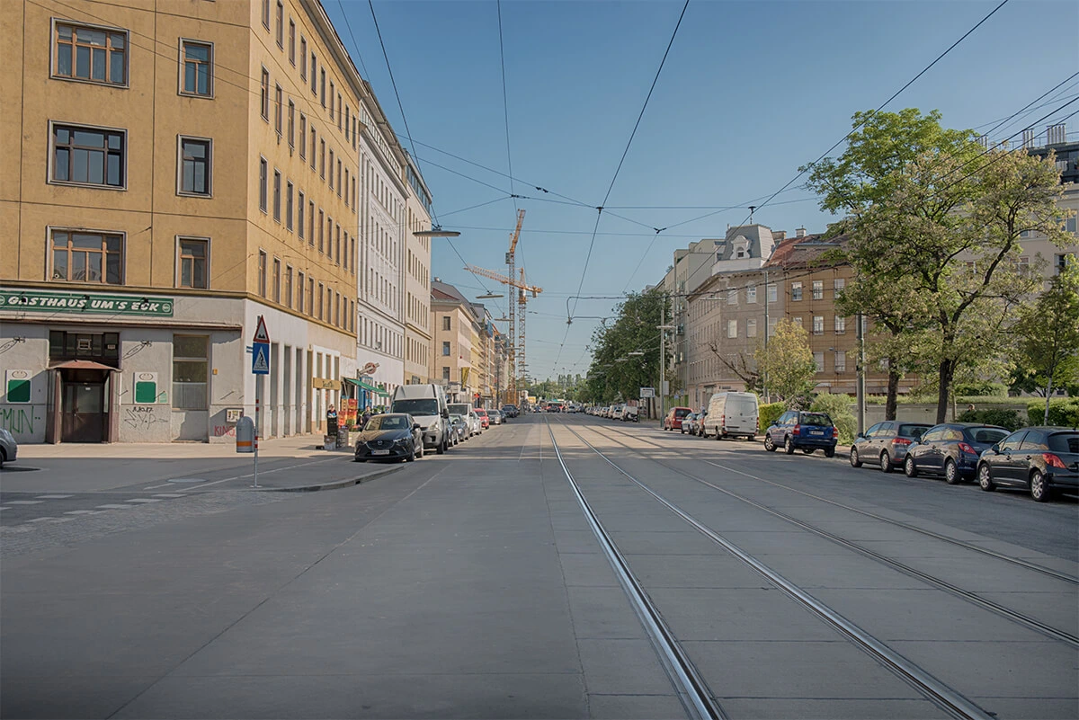 Straßenansicht Wien 