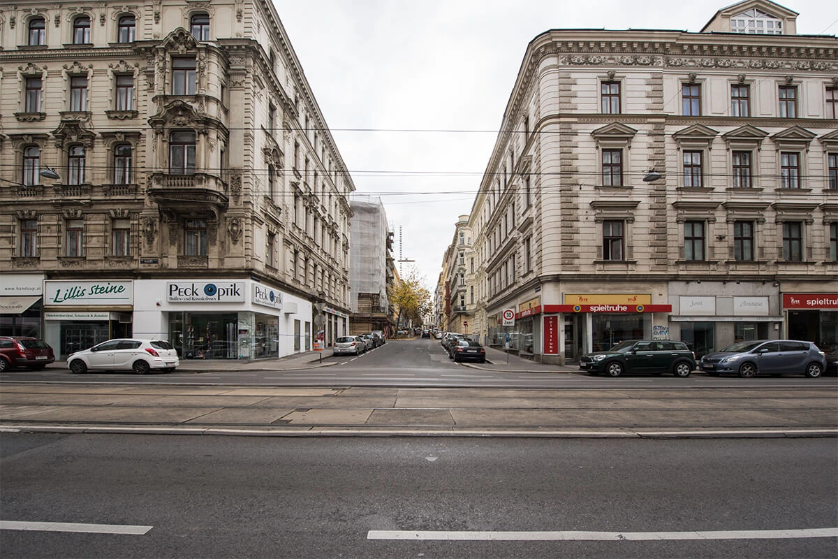 Straßenansicht Wien 
