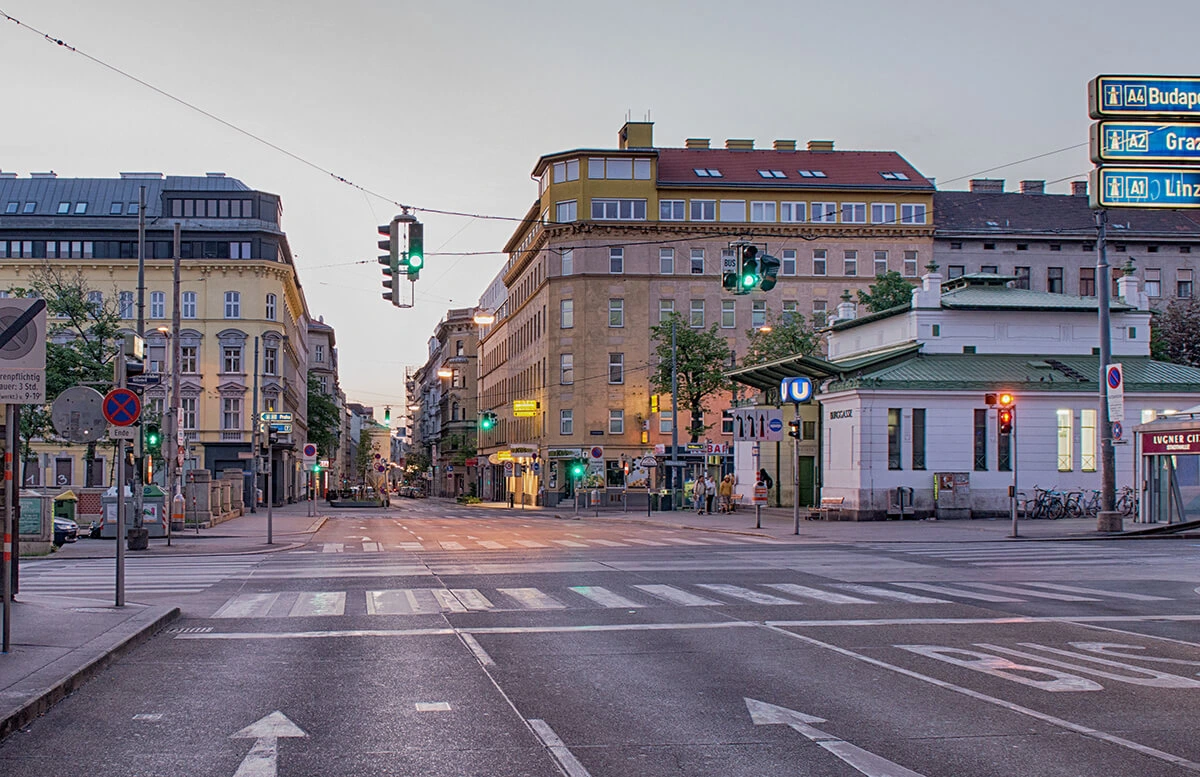 Straßenansicht Wien 