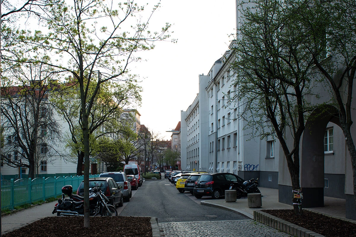 Straßenansicht Wien 