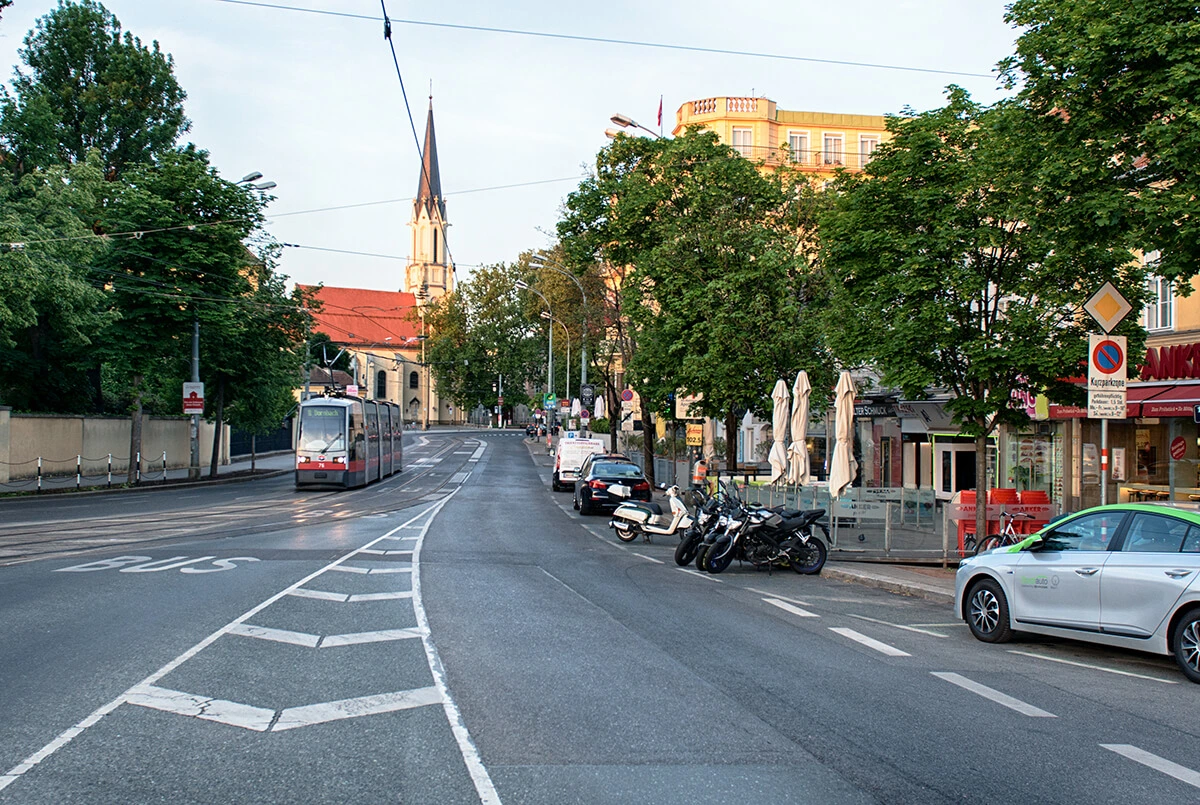 Straßenansicht Wien 