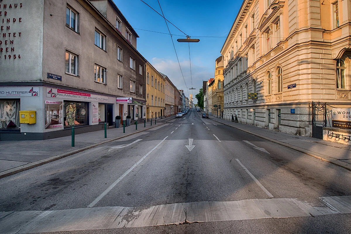 Straßenansicht Wien 